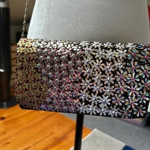 Evening beaded clutch bag